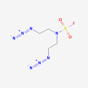 molecular formula C4H8FN7O2S B15395432 N,N-bis(2-azidoethyl)-Sulfamoyl fluoride 