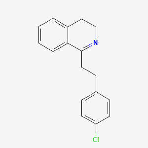 molecular formula C17H16ClN B15395476 1-(4-Chlorophenethyl)-3,4-dihydroisoquinoline 