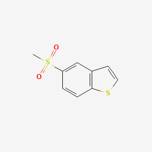 molecular formula C9H8O2S2 B15395517 5-(Methylsulfonyl)benzo[b]thiophene 