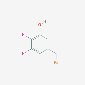 molecular formula C7H5BrF2O B15395529 5-(Bromomethyl)-2,3-difluorophenol CAS No. 887585-28-6