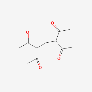 molecular formula C11H16O4 B15395779 3,5-Diacetylheptane-2,6-dione CAS No. 4110-55-8