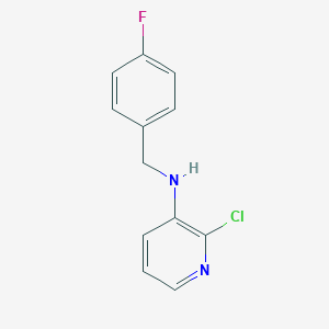 molecular formula C12H10ClFN2 B15395846 2-chloro-N-[(4-fluorophenyl)methyl]pyridin-3-amine 