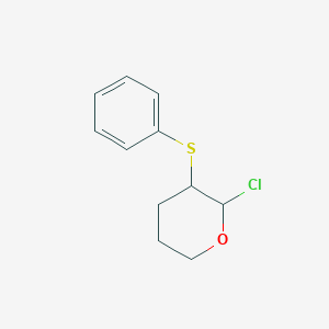 molecular formula C11H13ClOS B15395883 2-Chloro-3-(phenylsulfanyl)oxane CAS No. 89113-95-1