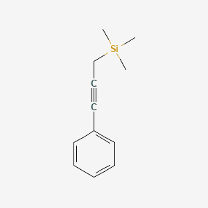molecular formula C12H16Si B15395935 Trimethyl(3-phenylprop-2-yn-1-yl)silane CAS No. 29578-46-9