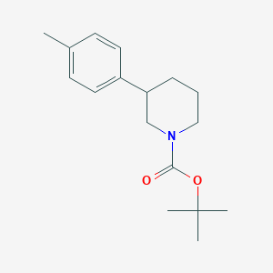 molecular formula C17H25NO2 B15395991 tert-Butyl 3-(p-tolyl)piperidine-1-carboxylate 