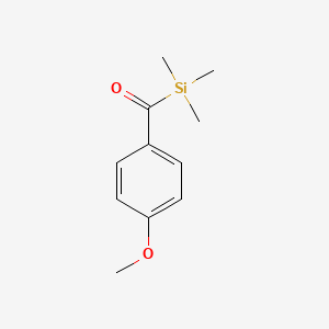 molecular formula C11H16O2Si B15396068 Silane, (4-methoxybenzoyl)trimethyl- CAS No. 75748-09-3