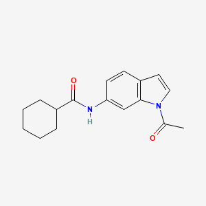 molecular formula C17H20N2O2 B15396189 N-(1-Acetyl-1H-indol-6-yl)cyclohexanecarboxamide 