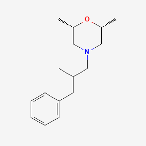molecular formula C16H25NO B15396260 cis-2,6-Dimethyl-4-(2-methyl-3-phenyl-propyl)-morpholine CAS No. 78613-37-3