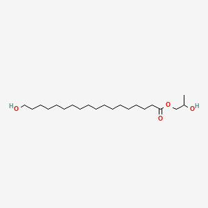 molecular formula C21H42O4 B15396370 Hydroxyoctadecanoic acid, monoester with propane-1,2-diol CAS No. 33907-47-0