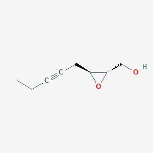 molecular formula C8H12O2 B153965 [(2S,3S)-3-Pent-2-ynyloxiran-2-yl]methanol CAS No. 129083-14-3