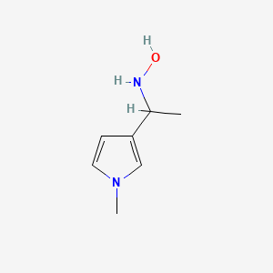 molecular formula C7H12N2O B15396539 N-[1-(1-Methyl-1H-pyrrol-3-YL)-ethyl]-hydroxylamine CAS No. 887411-35-0
