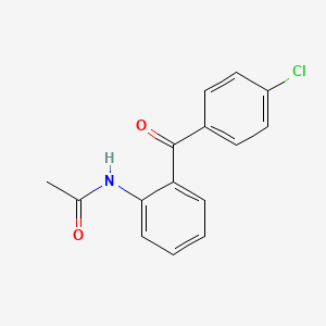 molecular formula C15H12ClNO2 B15396564 N-(2-(4-Chlorobenzoyl)phenyl)acetamide 