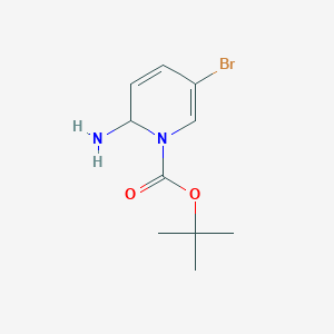 molecular formula C10H15BrN2O2 B15396588 tert-butyl 2-amino-5-bromo-2H-pyridine-1-carboxylate 