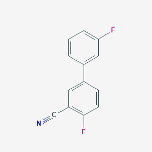 molecular formula C13H7F2N B15396641 2-Fluoro-5-(3-fluorophenyl)benzonitrile CAS No. 1214386-98-7