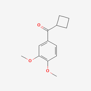 molecular formula C13H16O3 B15396736 Cyclobutyl(3,4-dimethoxyphenyl)methanone CAS No. 1082598-46-6