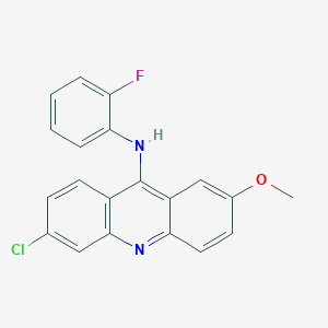 molecular formula C20H14ClFN2O B15396745 6-chloro-N-(2-fluorophenyl)-2-methoxyacridin-9-amine 