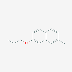 molecular formula C14H16O B15396771 2-Methyl-7-propoxynaphthalene CAS No. 1137-72-0