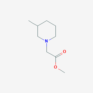 molecular formula C9H17NO2 B15396798 Methyl 3-methyl-1-piperidineacetate CAS No. 891425-84-6