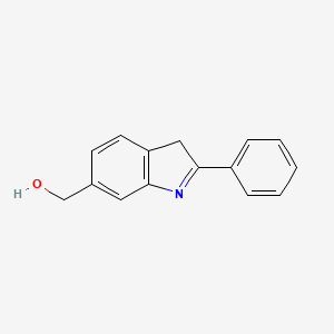 molecular formula C15H13NO B15396837 2-Phenyl-3H-indole-6-methanol CAS No. 361457-39-8
