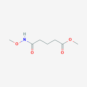 molecular formula C7H13NO4 B15396889 Methyl 4-(methoxycarbamoyl)butanoate 