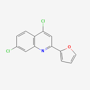 molecular formula C13H7Cl2NO B15397045 4,7-Dichloro-2-(2-furyl)quinoline 