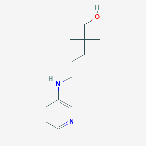 molecular formula C12H20N2O B15397068 2,2-Dimethyl-5-(3-pyridinylamino)-1-pentanol 