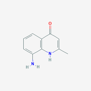 molecular formula C10H10N2O B15397078 8-Amino-2-methyl-4-quinolinol CAS No. 91818-22-3