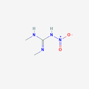 molecular formula C3H8N4O2 B15397155 N,N''-Dimethyl-N'-nitroguanidine CAS No. 101250-97-9