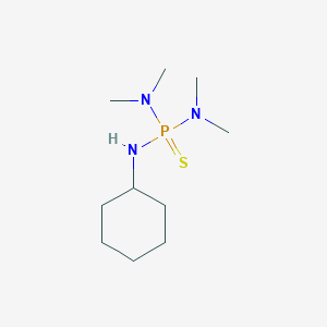 molecular formula C10H24N3PS B15397162 N''-Cyclohexyl-N,N,N',N'-tetramethylphosphorothioic triamide CAS No. 88789-62-2