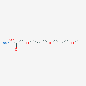 molecular formula C9H17NaO5 B15397168 Sodium;2-[3-(3-methoxypropoxy)propoxy]acetate CAS No. 165038-56-2
