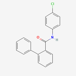 molecular formula C19H14ClNO B15397180 N-4-Chlorophenyl biphenyl-2-carboxamide 
