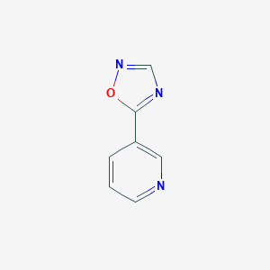 molecular formula C7H5N3O B153972 3-(1,2,4-Oxadiazol-5-yl)pyridine CAS No. 128164-72-7
