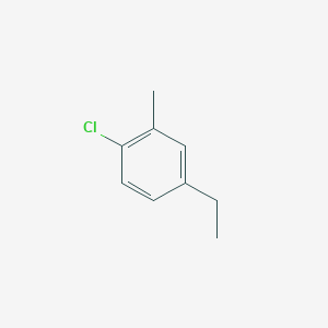 molecular formula C9H11Cl B15397200 1-Chloro-4-ethyl-2-methylbenzene CAS No. 89032-08-6