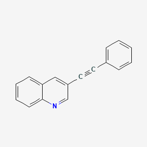 molecular formula C17H11N B15397238 3-(Phenylethynyl)quinoline 