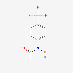 molecular formula C9H8F3NO2 B15397283 N-Hydroxy-N-[4-(trifluoromethyl)phenyl]acetamide CAS No. 88730-43-2