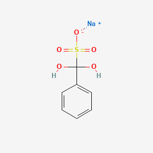 molecular formula C7H7NaO5S B15397345 Benzenemethanesulfonic acid, alpha,2-dihydroxy-, monosodium salt CAS No. 4445-76-5