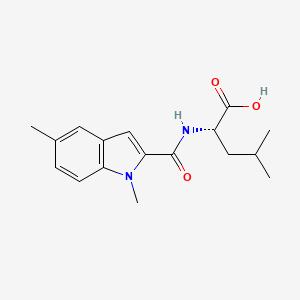 molecular formula C17H22N2O3 B15397352 N-[(1,5-dimethyl-1H-indol-2-yl)carbonyl]-L-leucine CAS No. 957023-25-5