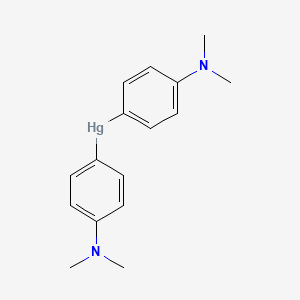 molecular formula C16H20HgN2 B15397377 Bis[4-(dimethylamino)phenyl]mercury CAS No. 4219-76-5