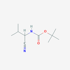 molecular formula C10H18N2O2 B153974 tert-butyl N-(1-cyano-2-methylpropyl)carbamate CAS No. 130457-35-1