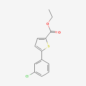molecular formula C13H11ClO2S B15397436 Ethyl 5-(3-chlorophenyl)thiophene-2-carboxylate 