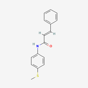 molecular formula C16H15NOS B15397442 N-(4-(methylthio)phenyl)cinnamamide 