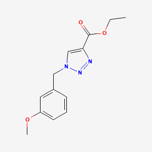 molecular formula C13H15N3O3 B15397464 ethyl 1-[(3-methoxyphenyl)methyl]-1H-1,2,3-triazole-4-carboxylate CAS No. 126800-25-7