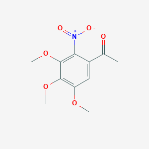 molecular formula C11H13NO6 B153975 1-(3,4,5-Trimethoxy-2-nitrophenyl)ethanone CAS No. 54173-39-6
