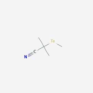 molecular formula C5H9NTe B15397508 2-Methyl-2-(methyltellanyl)propanenitrile CAS No. 582319-76-4