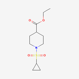 molecular formula C11H19NO4S B15397550 Ethyl 1-(cyclopropylsulfonyl)piperidine-4-carboxylate CAS No. 1036738-96-1