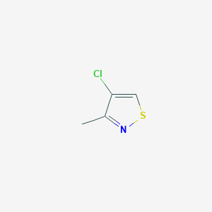 molecular formula C4H4ClNS B15397563 4-Chloro-3-methylisothiazole CAS No. 930-43-8