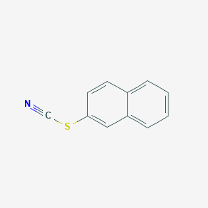 molecular formula C11H7NS B15397571 Thiocyanic acid, 2-naphthalenyl ester CAS No. 2645-24-1
