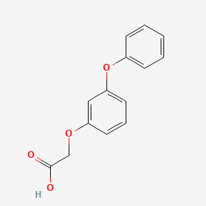 molecular formula C14H12O4 B15397586 (3-Phenoxyphenoxy)acetic acid CAS No. 38559-89-6