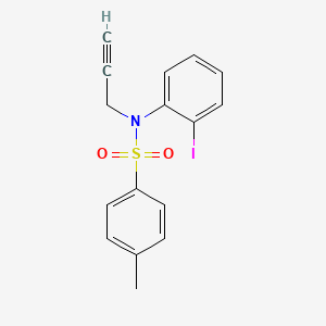 molecular formula C16H14INO2S B15397608 N-(2-Iodophenyl)-4-methyl-N-(prop-2-yn-1-yl)benzenesulfonamide 