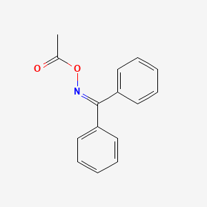 molecular formula C15H13NO2 B15397632 Benzophenone O-acetyl oxime 
